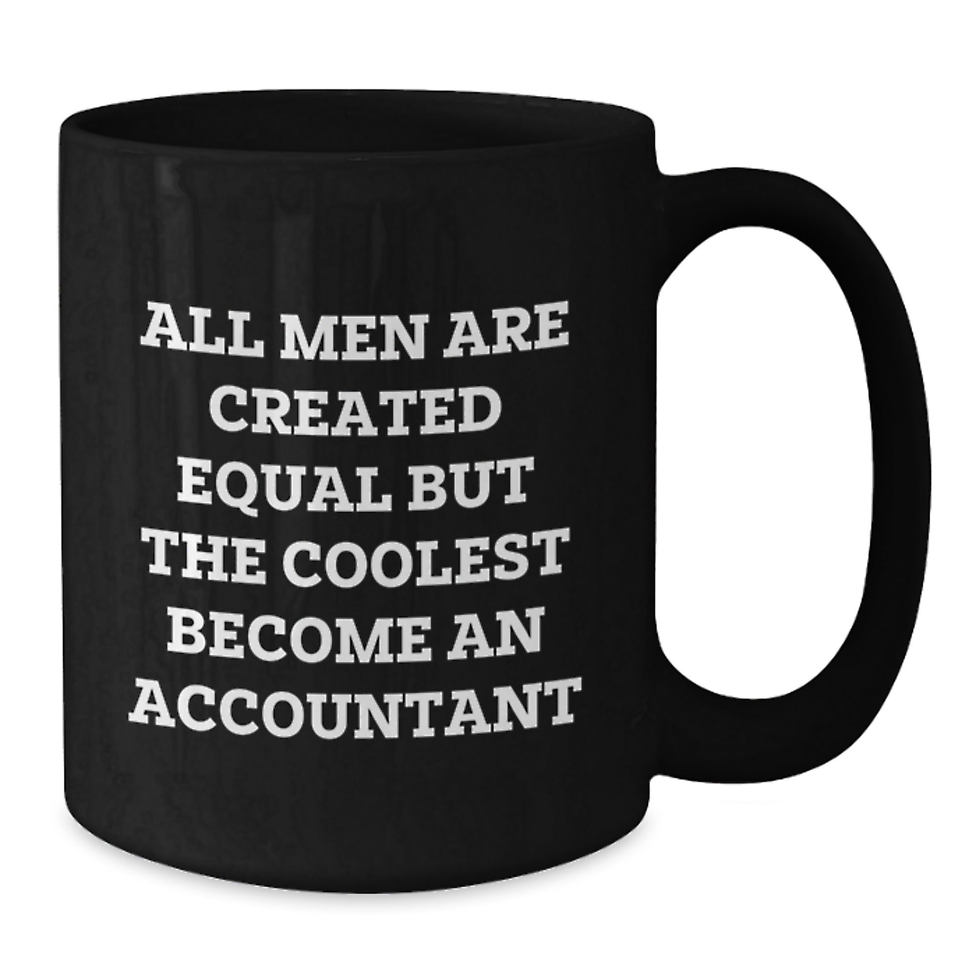 Funny Accountant Gifts for Men, Black Coffee Mugs from Friends and Family, Inspirational Quote, Christmas Unique - Additional