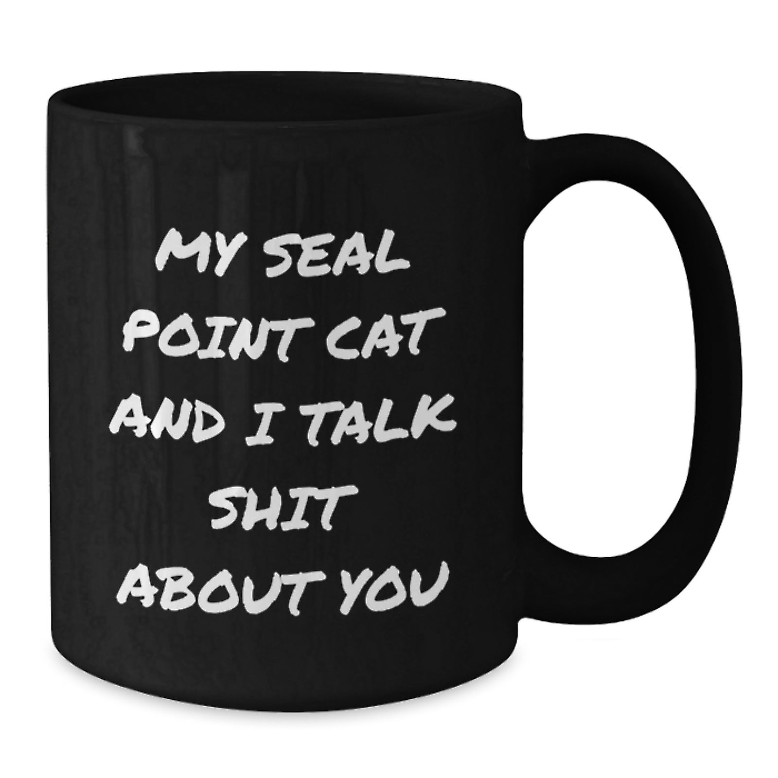 Seal Point Cat Gifts for Friends Black Coffee Mugs Funny Quote from Me to You for Graduation Unique Gifts - Additional