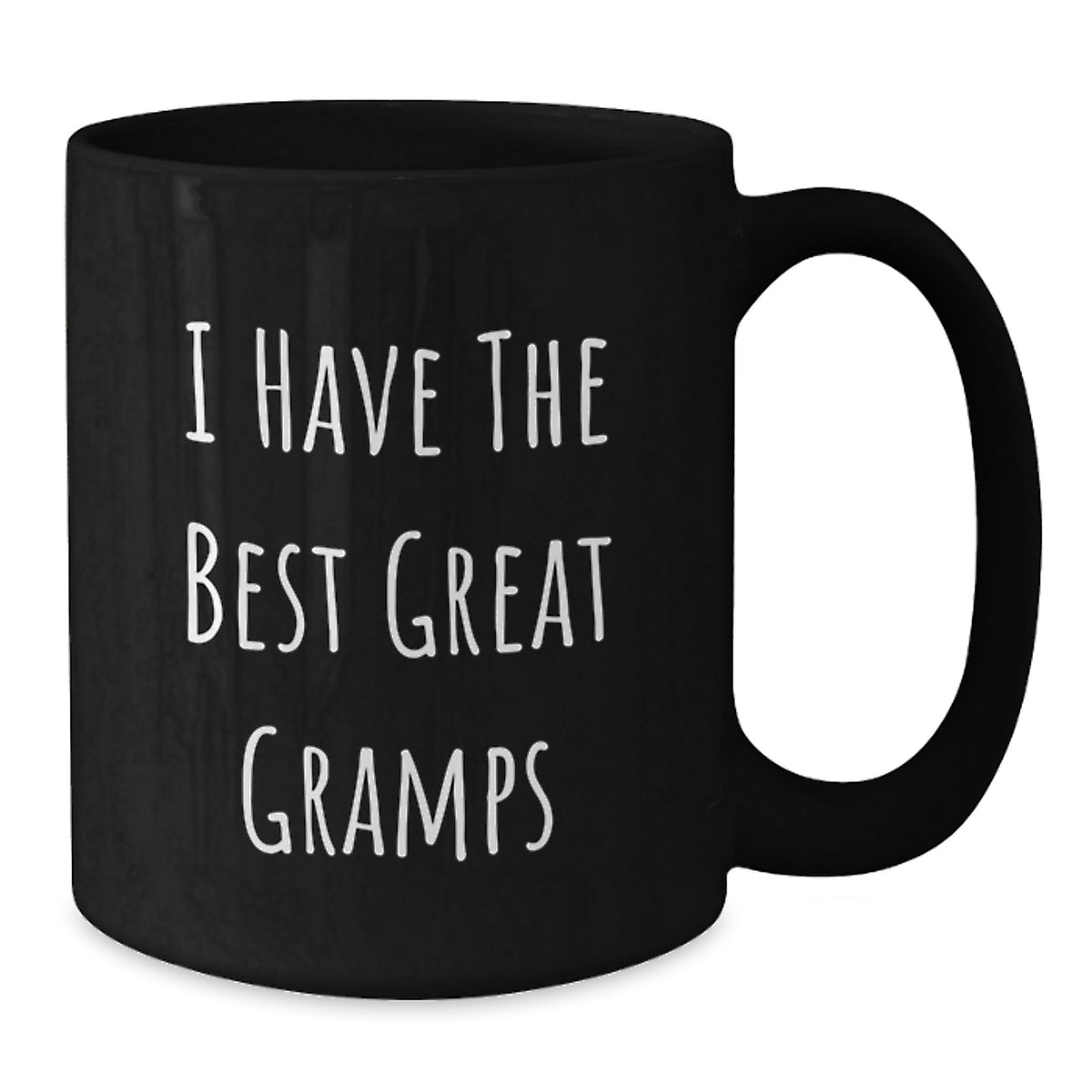 Funny Gramps Black Coffee Mug Gifts from Grandkids for Dad on Father's Day - 'I Have The Best Great Gramps' - Additional