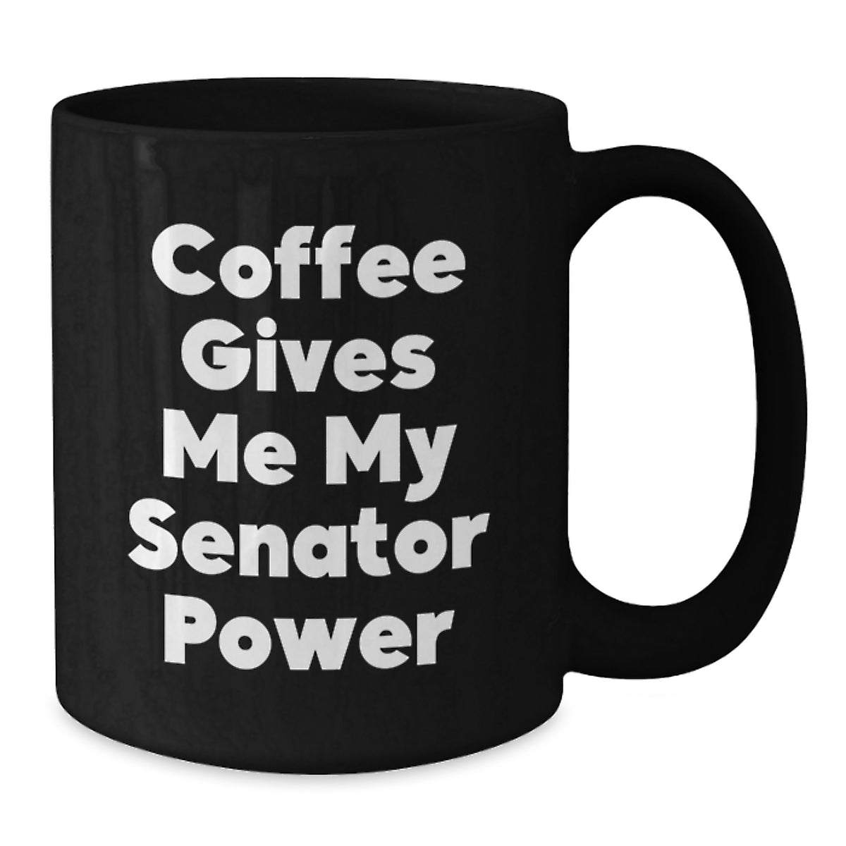 Funny Senator Gifts for Men Black Coffee Mug Christmas Unique Presents from Friends - Additional