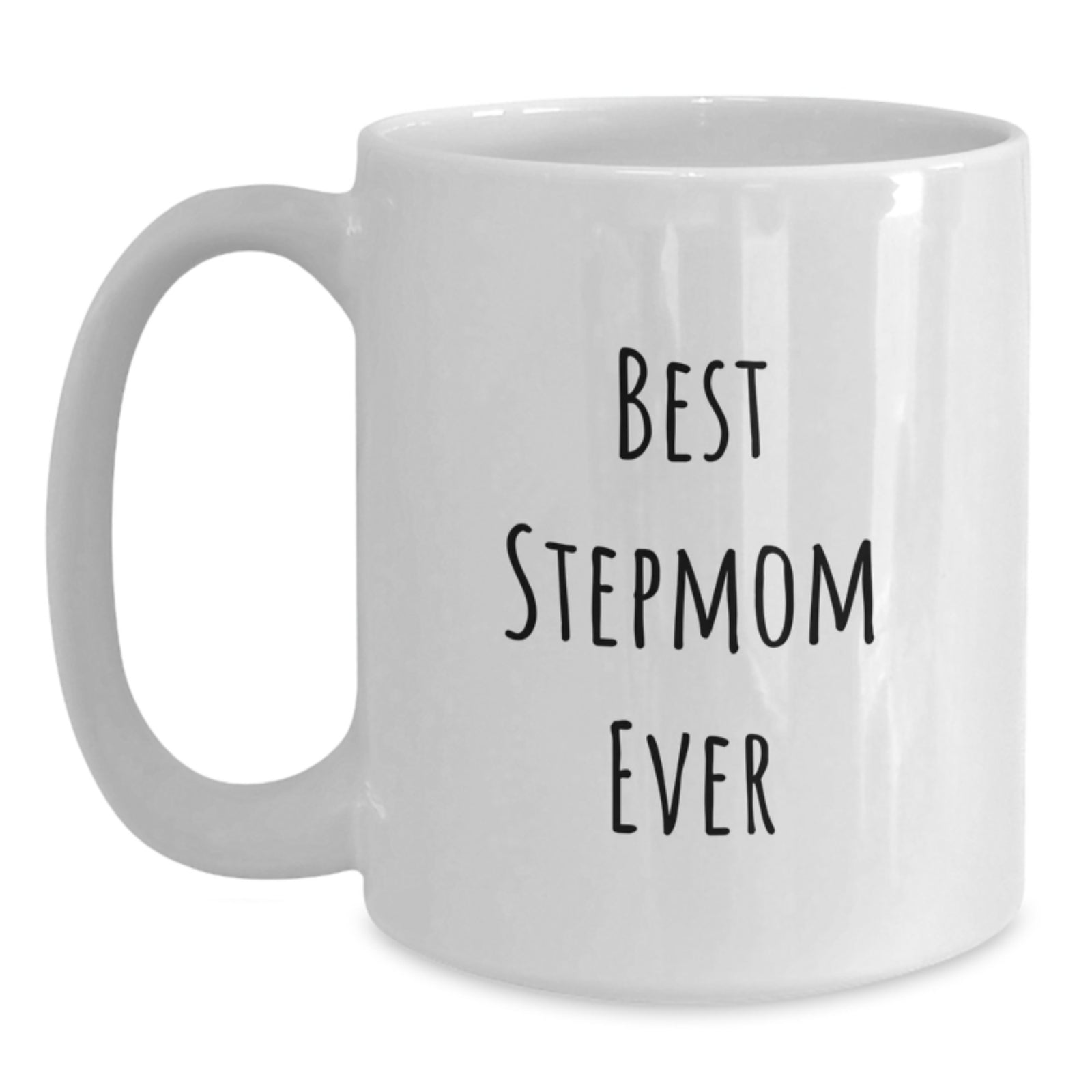Funny Stepmom Gifts from Men to Best Stepmom Ever, White Coffee Mug for Birthday Unique Gifts - Main