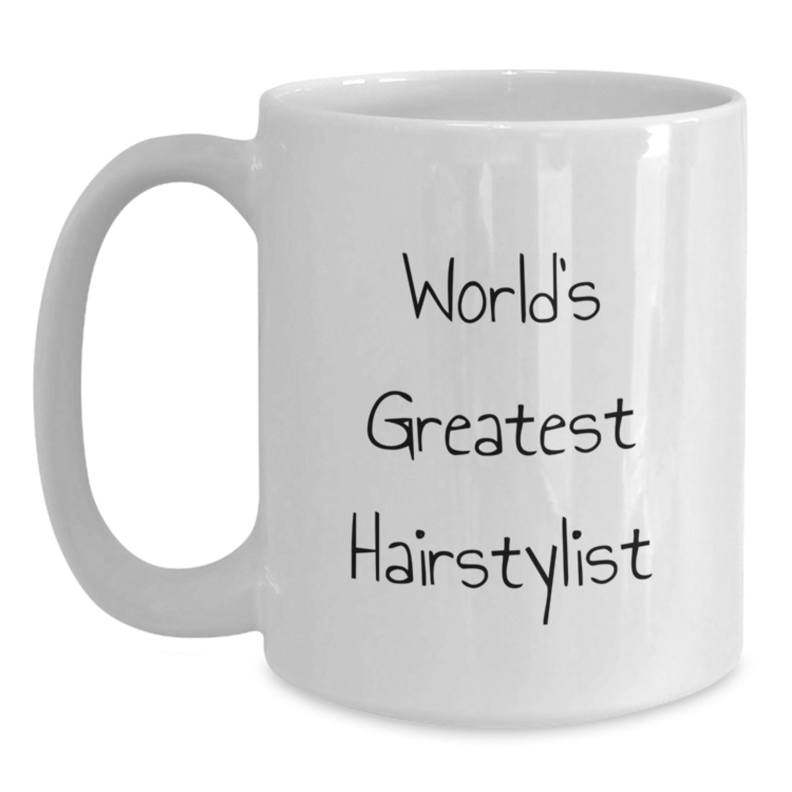 Funny Hairstylist Gifts for Men Women Friends Family - World's Greatest Hairstylist White Coffee Mug for Graduation Unique Gifts from Family Friends - Main