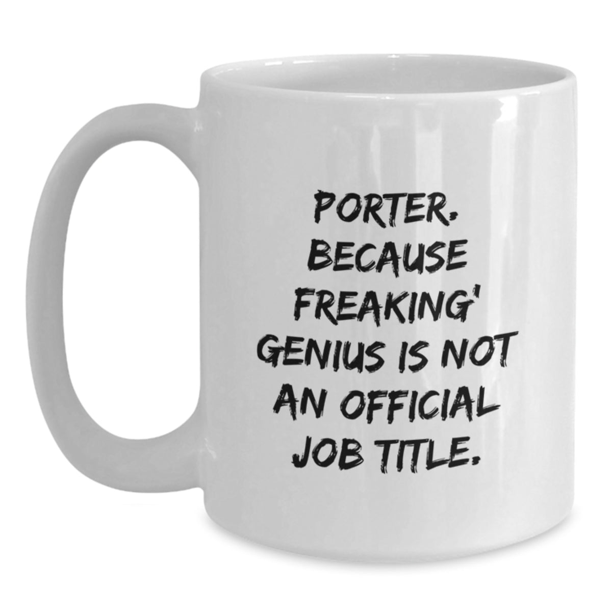 Porter Keepsake White Coffee Mug Birthday Gift for Him - Main