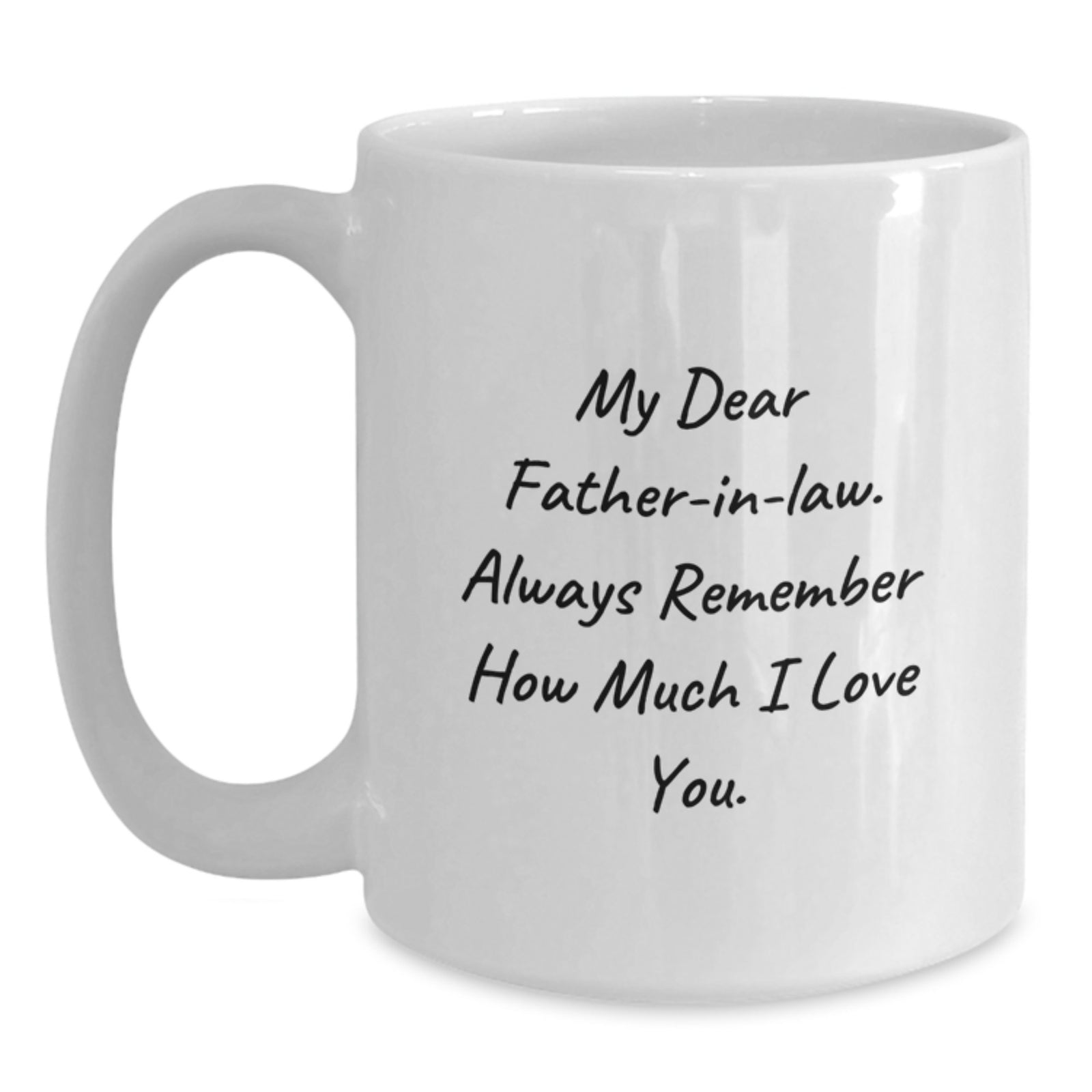 Birthday Gift for Her Father-in-Law White Coffee Mug Present with Love - Main