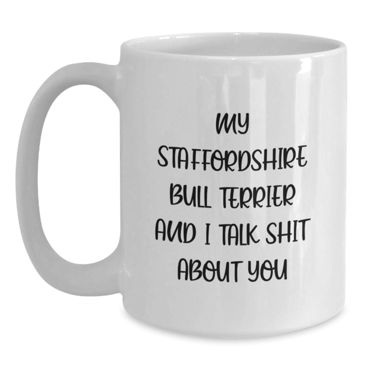 Staffordshire Bull Terrier Keepsake White Coffee Mug Birthday Gift - Main