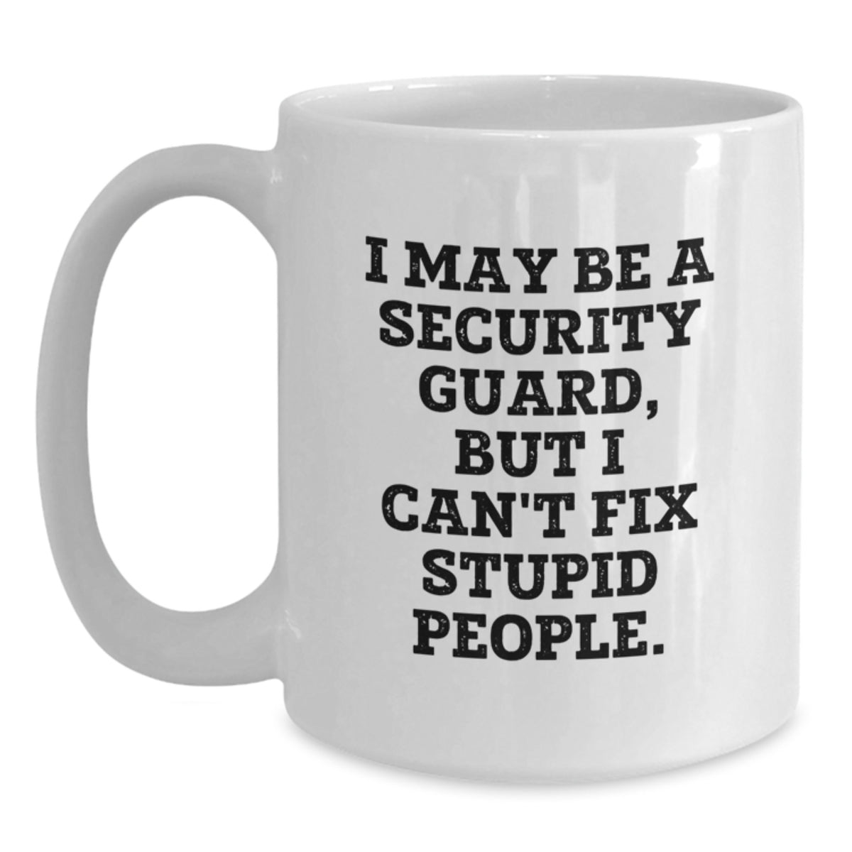 Security Guard Keepsake White Coffee Mug for Him Christmas Gift - Main