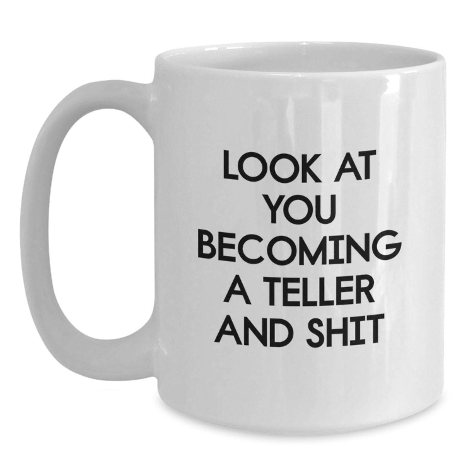 Teller Keepsake White Coffee Mug for Him Graduation Gift Ceramic 11oz - Main
