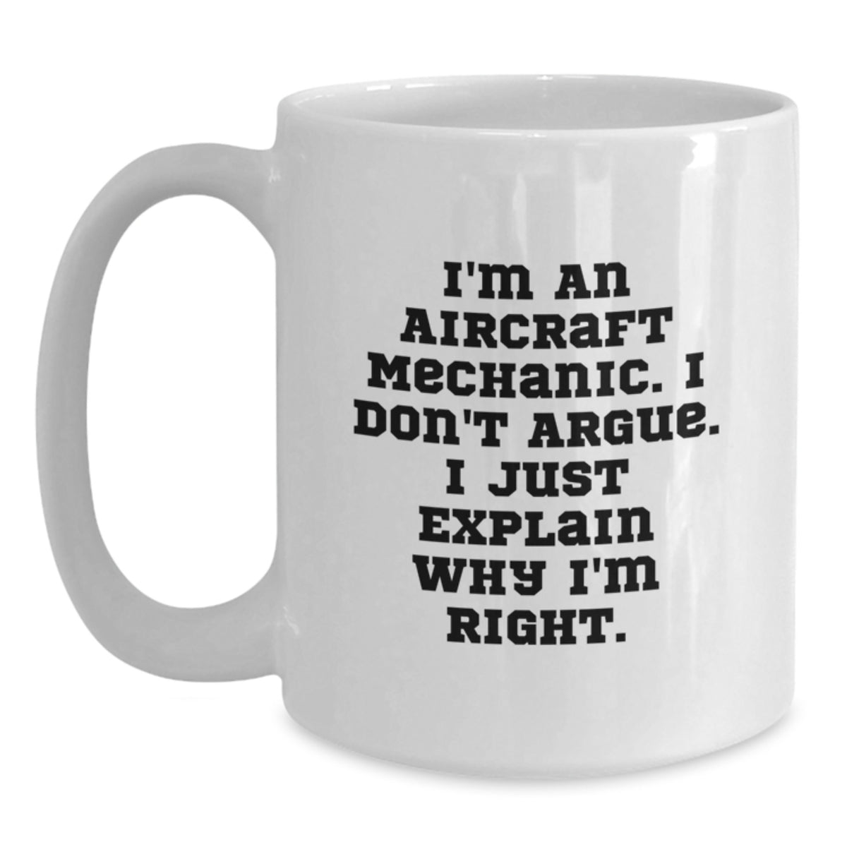 Aircraft Mechanic Gift for Him - A Righteous Keepsake Coffee Mug - Main