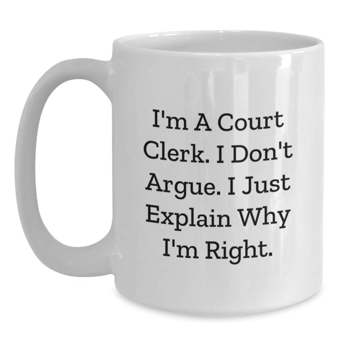 Court Clerk Keepsake Mug for Him Birthday Gift - Main