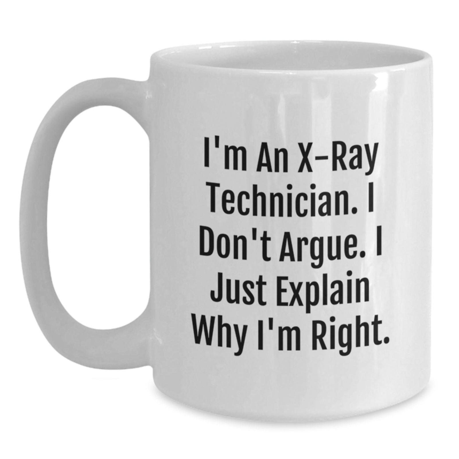 Christmas Gift for Her X-Ray Technician Mug - Confident Tone - Main