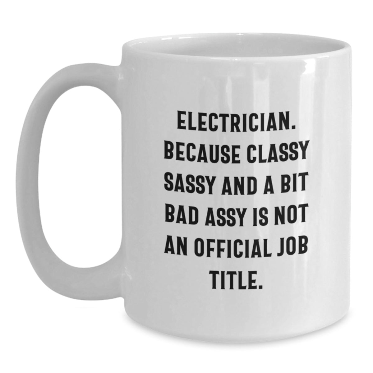 Electrician Keepsake White Premium Coffee Mug for Him Birthday Gift - Main