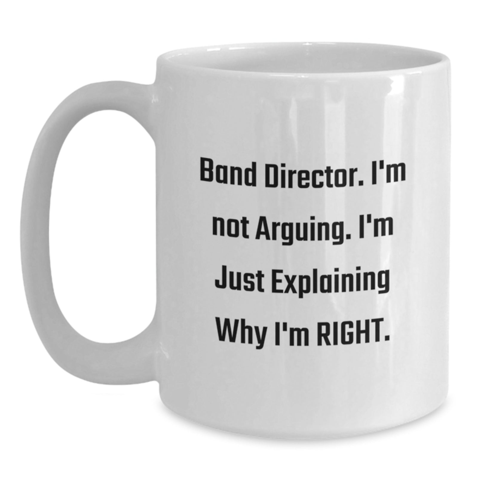 Band Director Keepsake Ceramic White Coffee Mug for Him Birthday Gift - Main