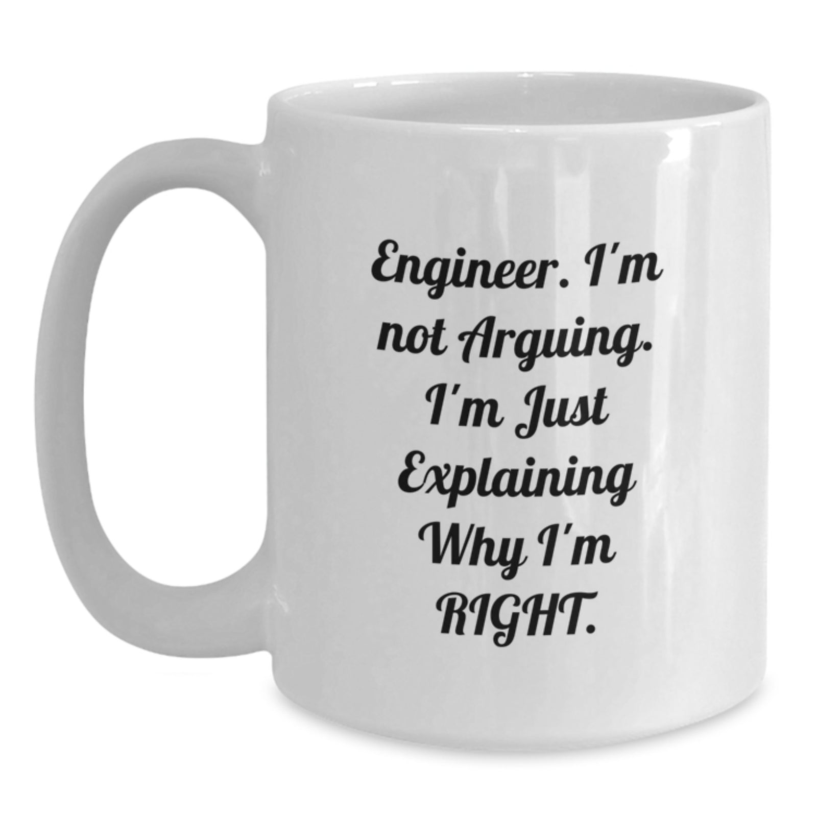 Engineer Friends Funny White Coffee Mug, Gifts from Men to Engineer Colleagues, Valentine's Unique Gifts for Engineer Friends, Engineer, Coffee Lovers - Main