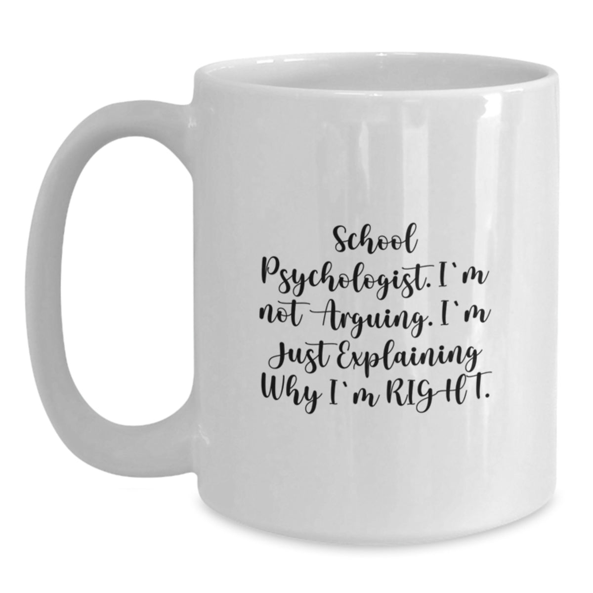 School Psychologist Keepsake White Mug for Him Christmas Gift - Main