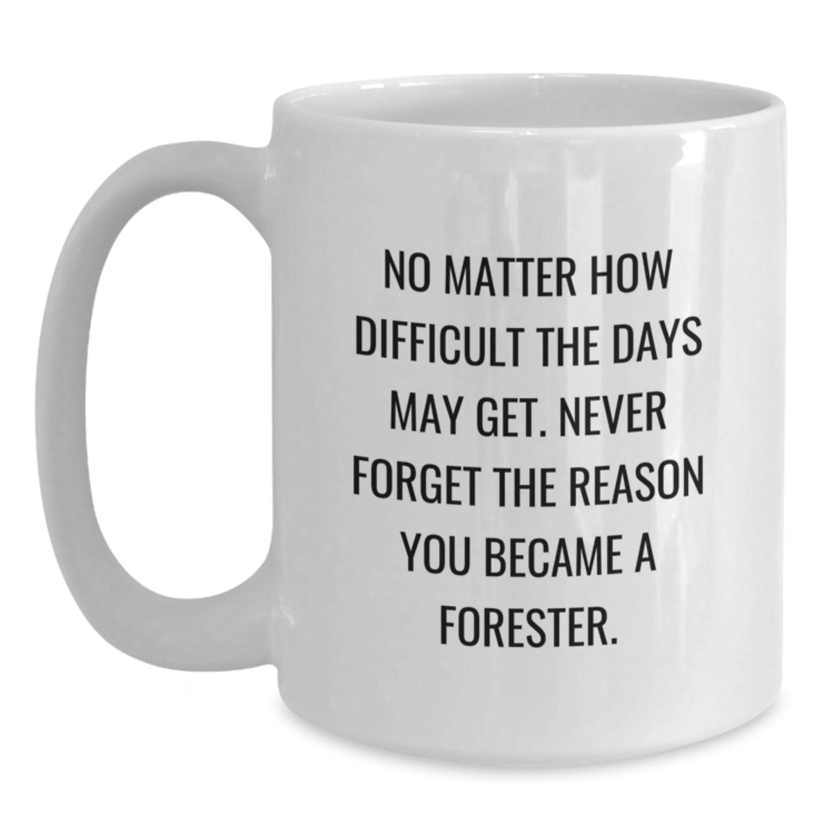 Funny Forester Gifts, White Coffee Mug with Inspirational Quote, Gifts from Friends for Forester, Graduation Unique Gifts - Main