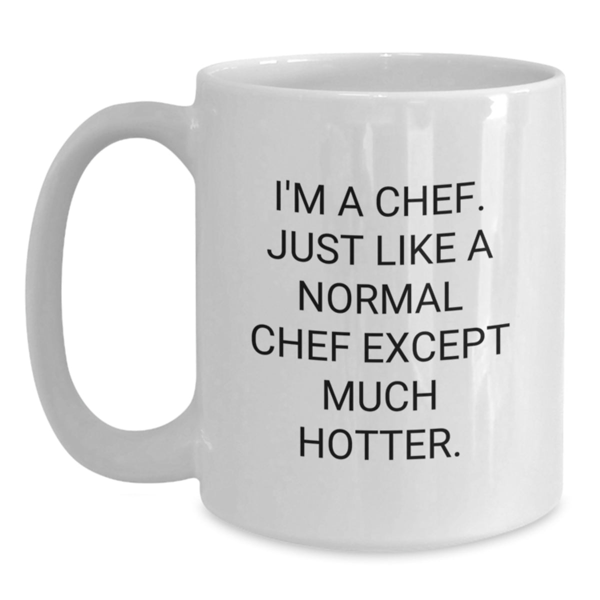 Gifts for Chefs, White Coffee Mugs with Funny Quote, I'm A Chef Hotter Than Fire Gifts for Men, Women, Friends, Family - Main