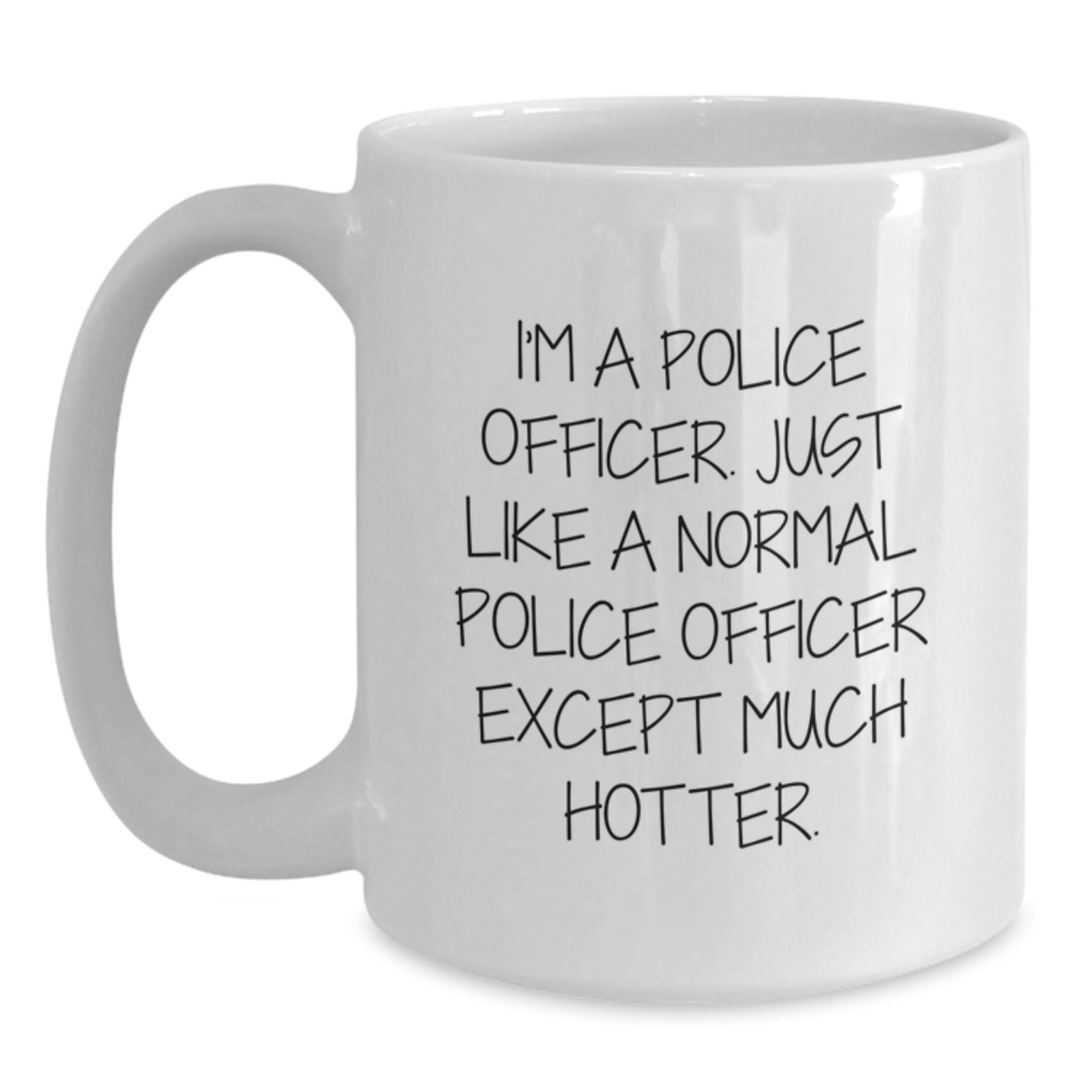 Funny Police Officer Gifts, White Coffee Mug for Police Officers, Unique Graduation Unique Gifts from Family to Police Officer - Main