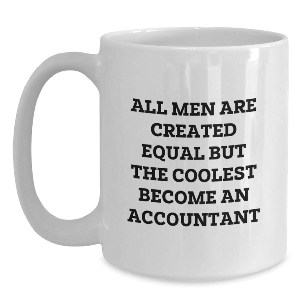 Funny Gifts from Men to Accountants, White Coffee Mug, Christmas Unique - Main