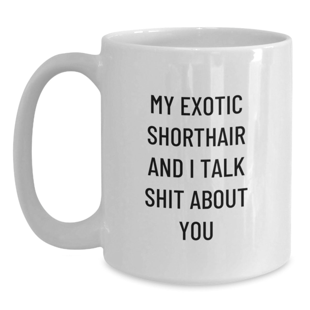 Exotic Shorthair Cat Lover Funny White Coffee Mugs - Gifts from Friends for Exotic Shorthair Cat Owners - Commemorate Graduation Success - Main