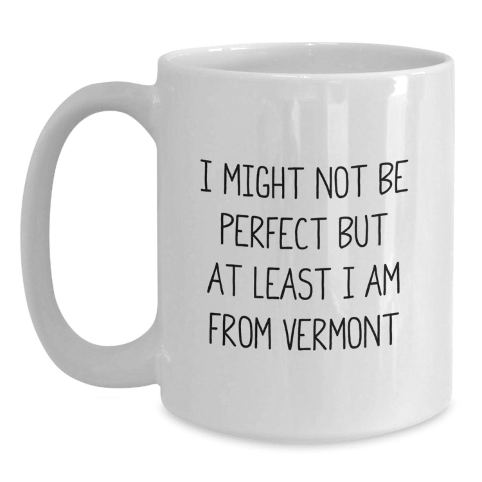 Funny Vermont White Coffee Mug Gifts from Men to Friends in Christmas Unique - Main