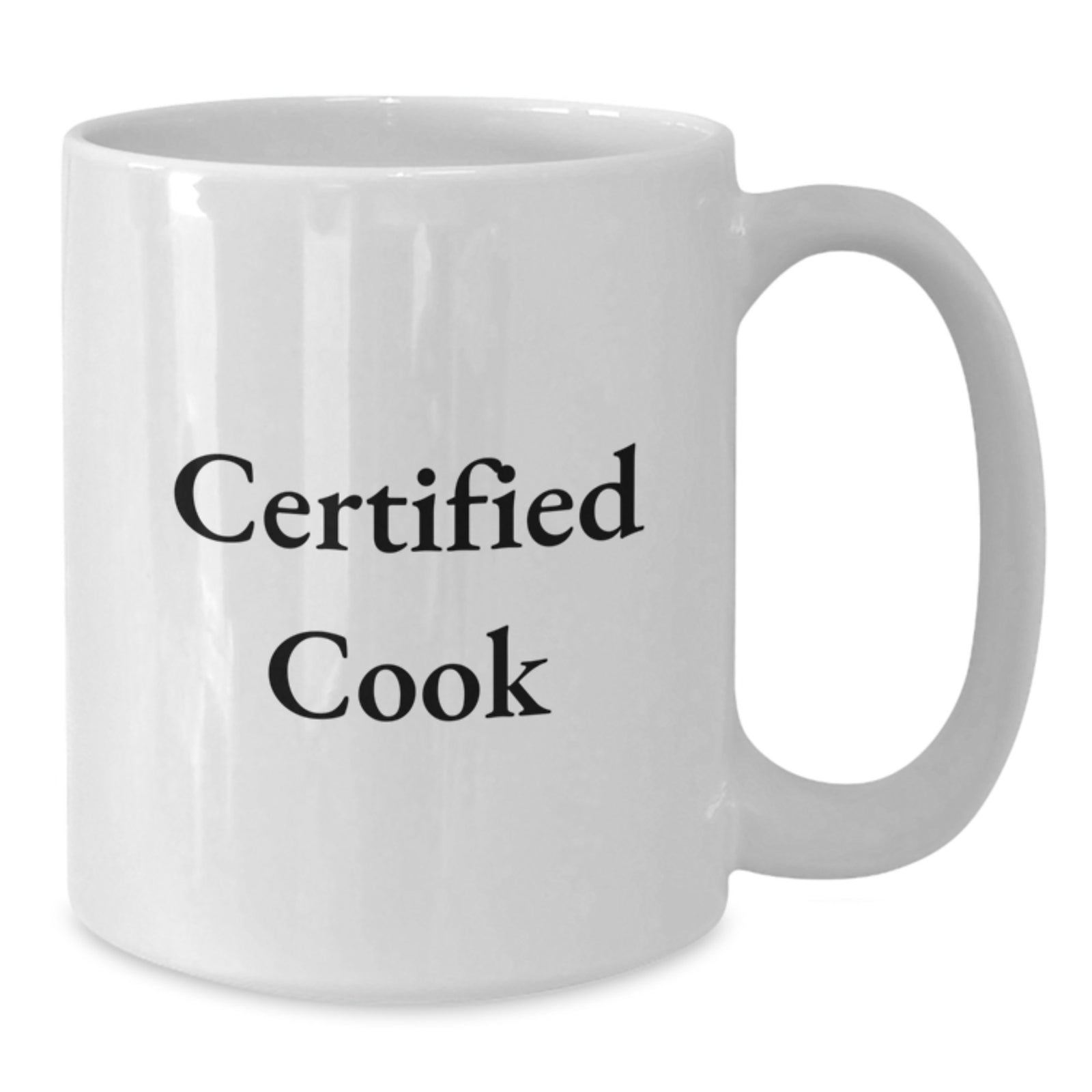 Funny Cook Gifts for Women, Unique White Coffee Mug, Certified Cook Quote, Christmas Unique Gifts from Family - Additional