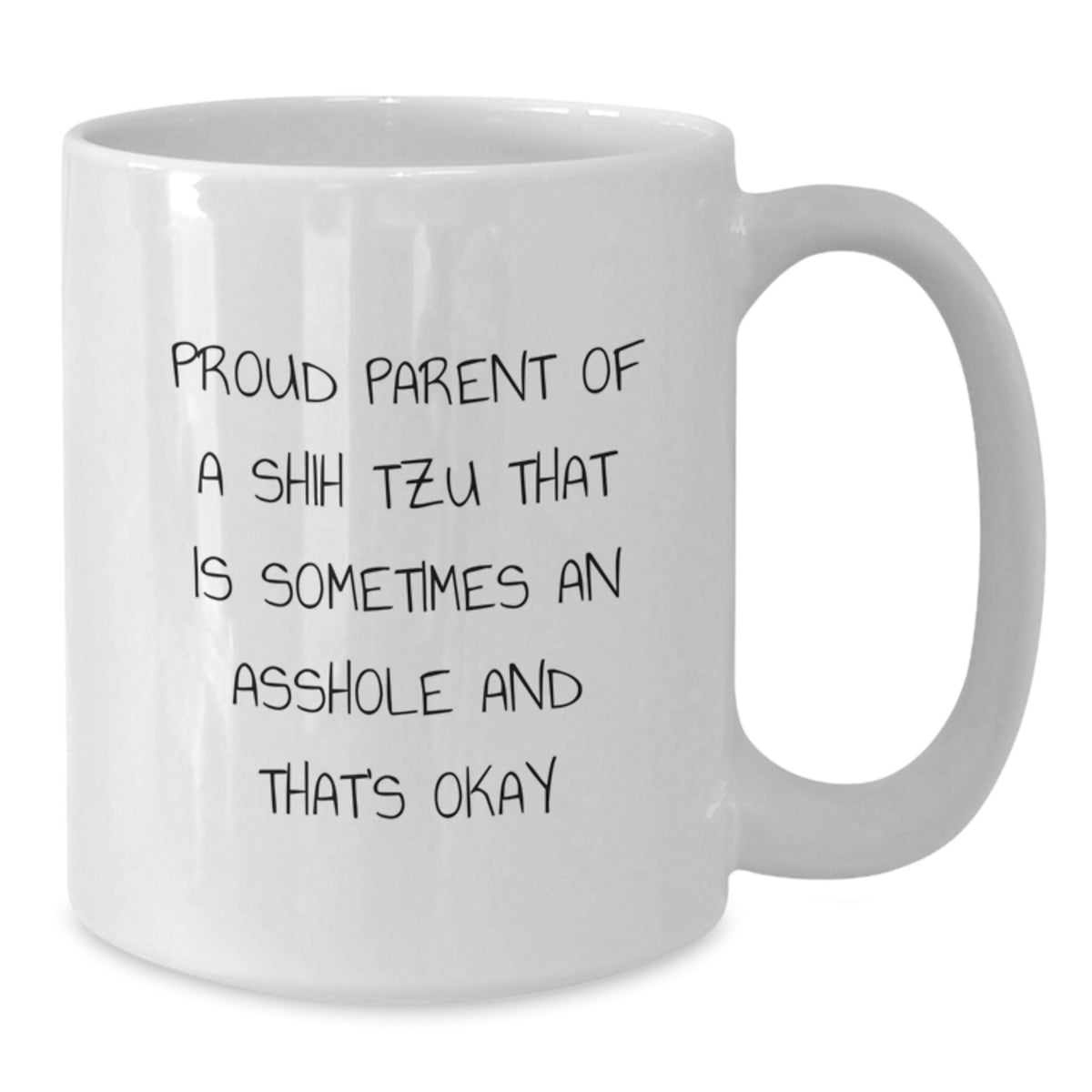 Funny Shih Tzu Dog Lover Gifts from Mom to Son on Graduation Unique Gifts, White Coffee Mug for Proud Parents of Shih Tzus, White - Additional