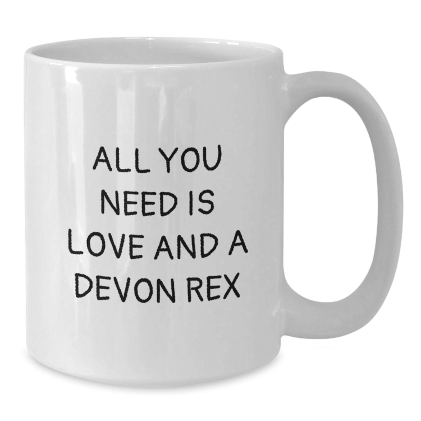 Devon Rex Cat Lovers White Coffee Mug, Funny Quote 'All You Need Is Love And A Devon Rex' Gifts from Family Friends, Christmas Unique Presents for Men Women - Additional