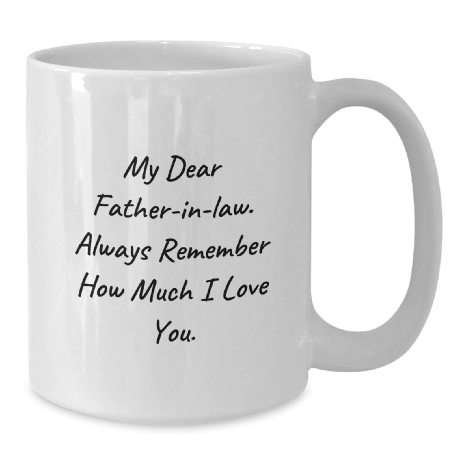 Birthday Gift for Her Father-in-Law White Coffee Mug Present with Love - Additional