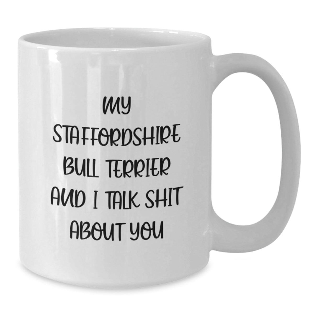 Staffordshire Bull Terrier Keepsake White Coffee Mug Birthday Gift - Additional