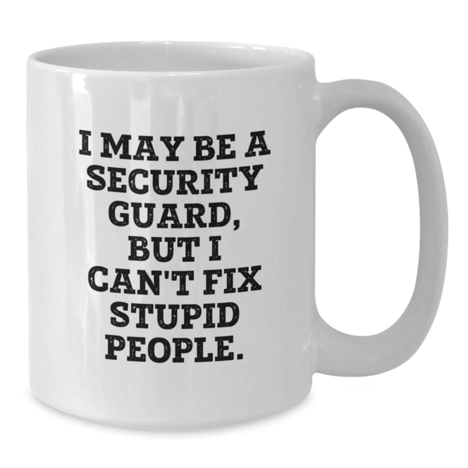 Security Guard Keepsake White Coffee Mug for Him Christmas Gift - Additional