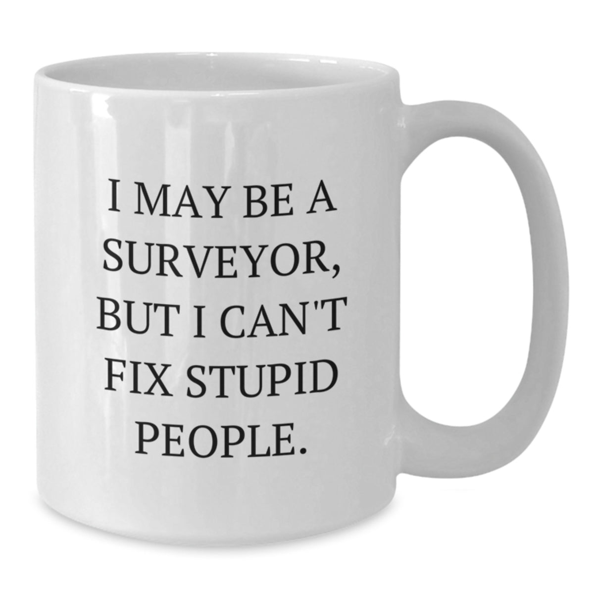 Surveyor Gift for Him - Witty Keepsake White Coffee Mug - Additional