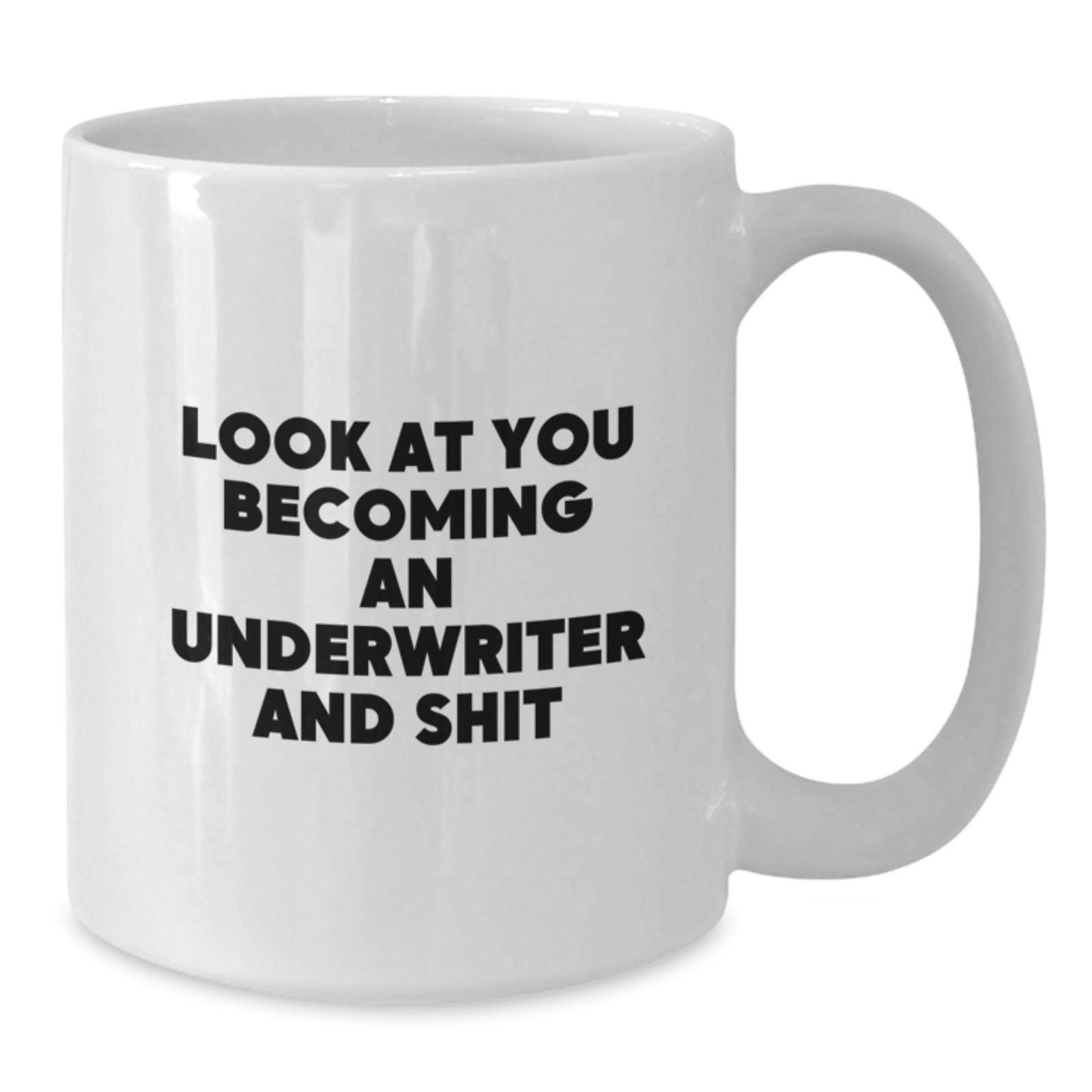 Underwriter Keepsake Gift for Him A Humorous 'Look At You Becoming An - Additional