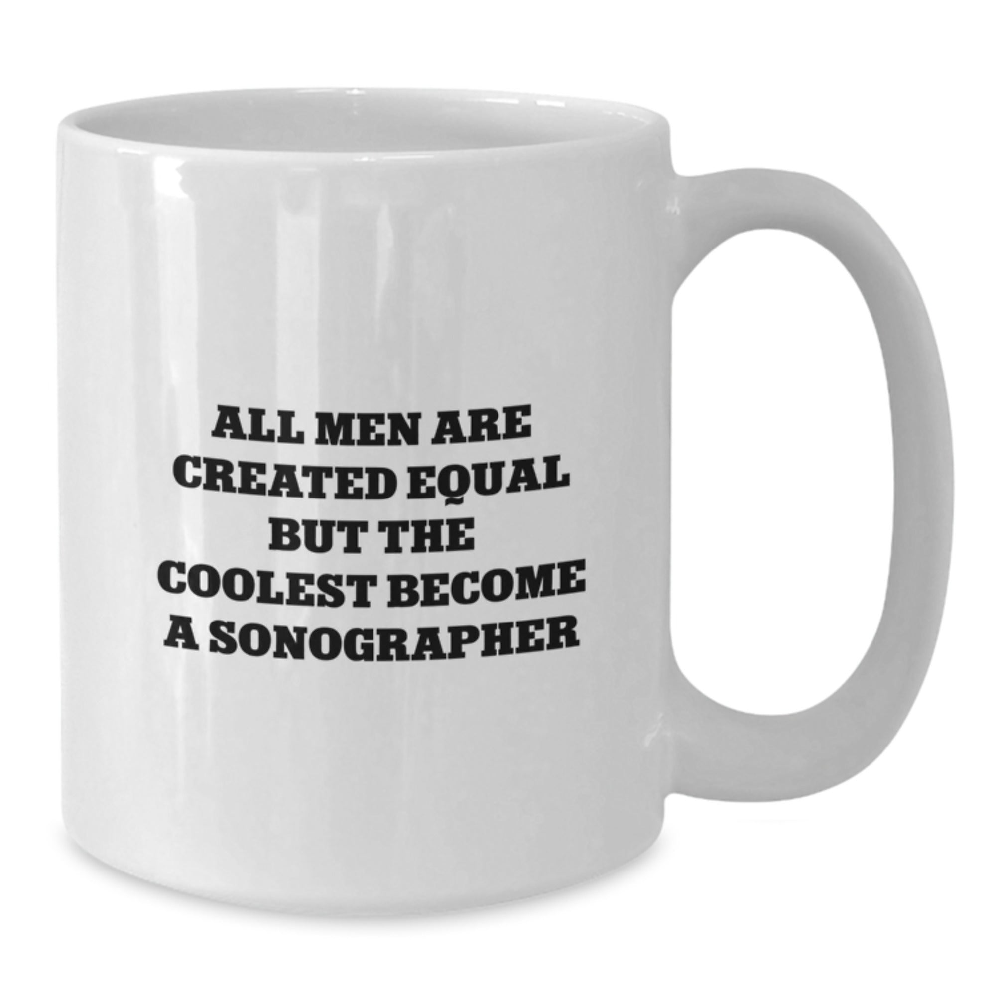 Funny Sonographer Gifts for Men, White Coffee Mug for Christmas Unique Presents from Family Friends - Additional