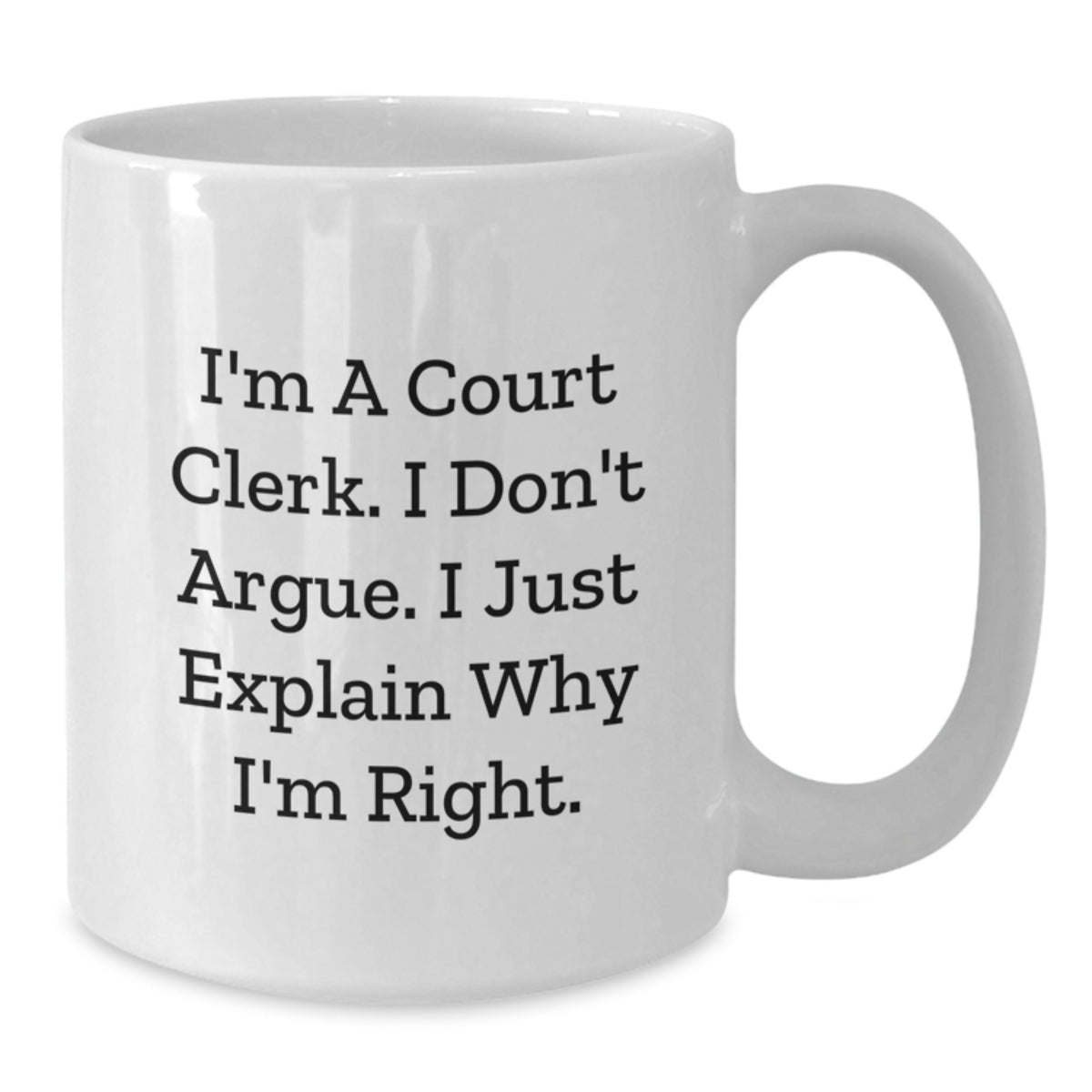 Court Clerk Keepsake Mug for Him Birthday Gift - Additional