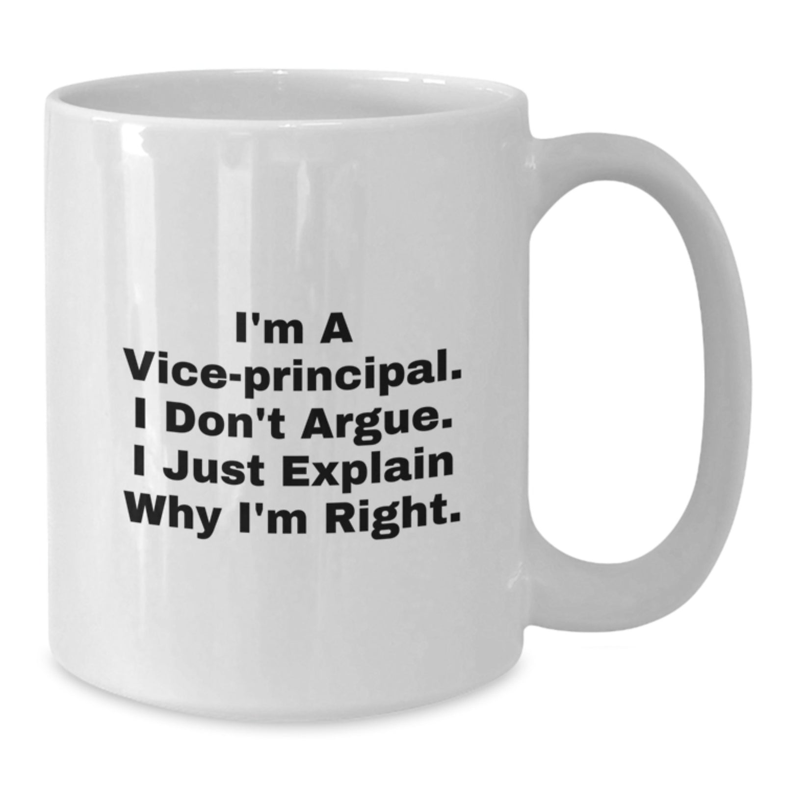 Funny Vice-principal Gifts from Friends to Men Vice-principal White Coffee Mug for Graduation Unique Gifts - Additional
