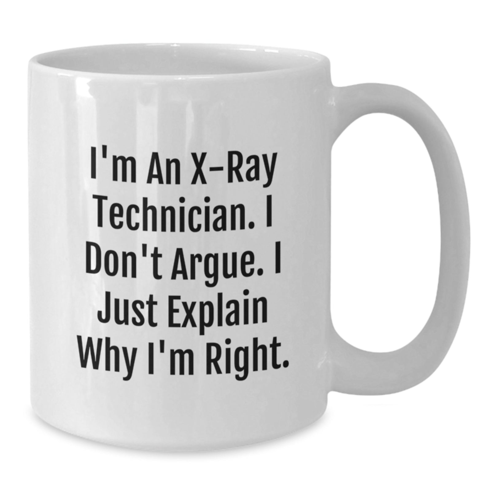 Christmas Gift for Her X-Ray Technician Mug - Confident Tone - Additional