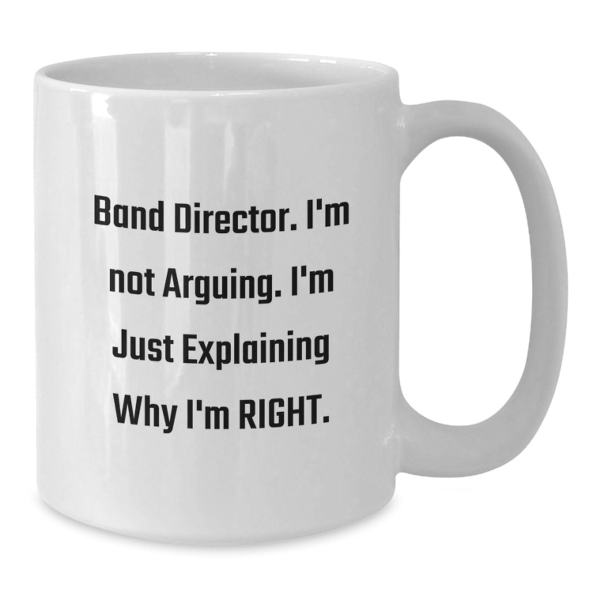 Band Director Keepsake Ceramic White Coffee Mug for Him Birthday Gift - Additional