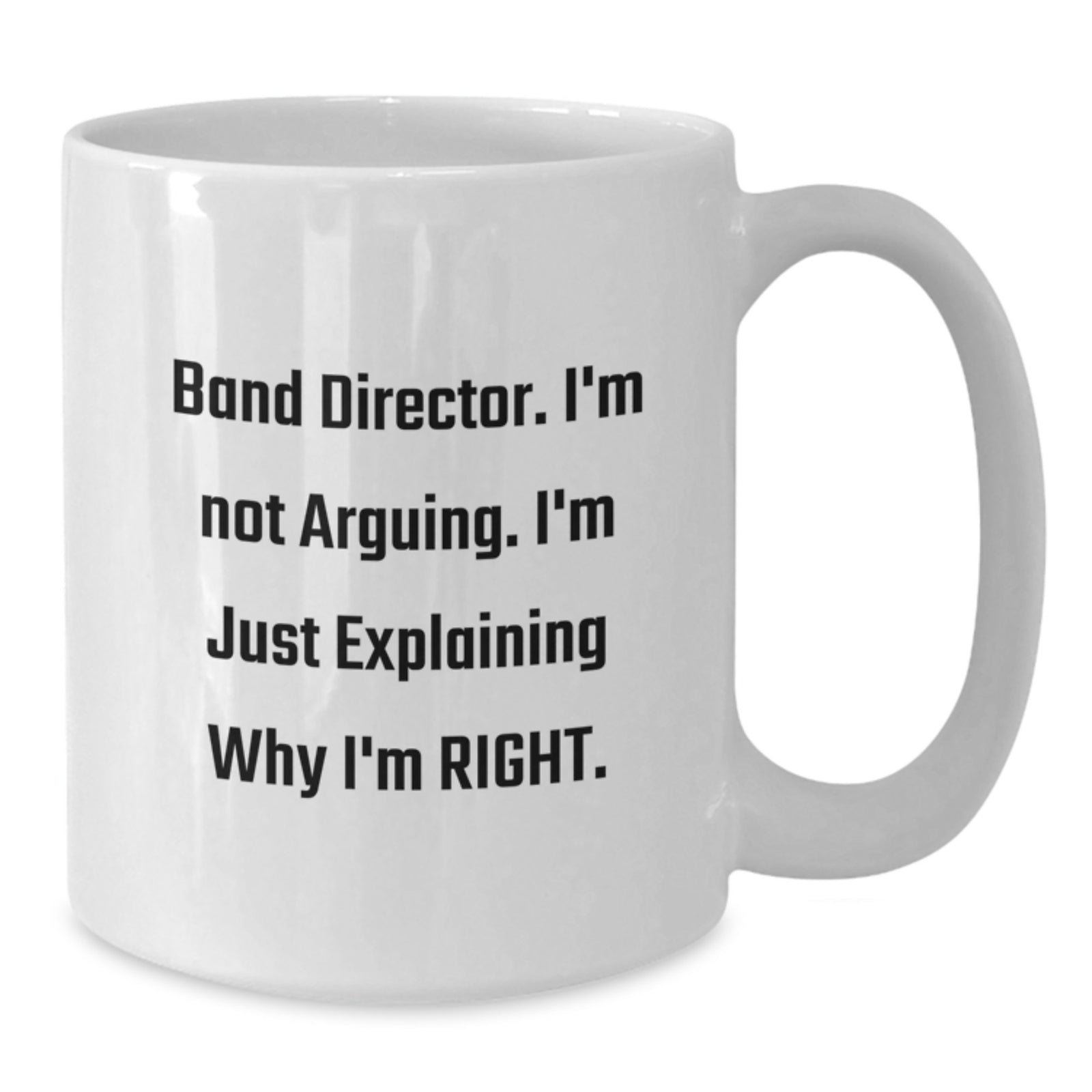 Band Director Keepsake Ceramic White Coffee Mug for Him Birthday Gift - Additional