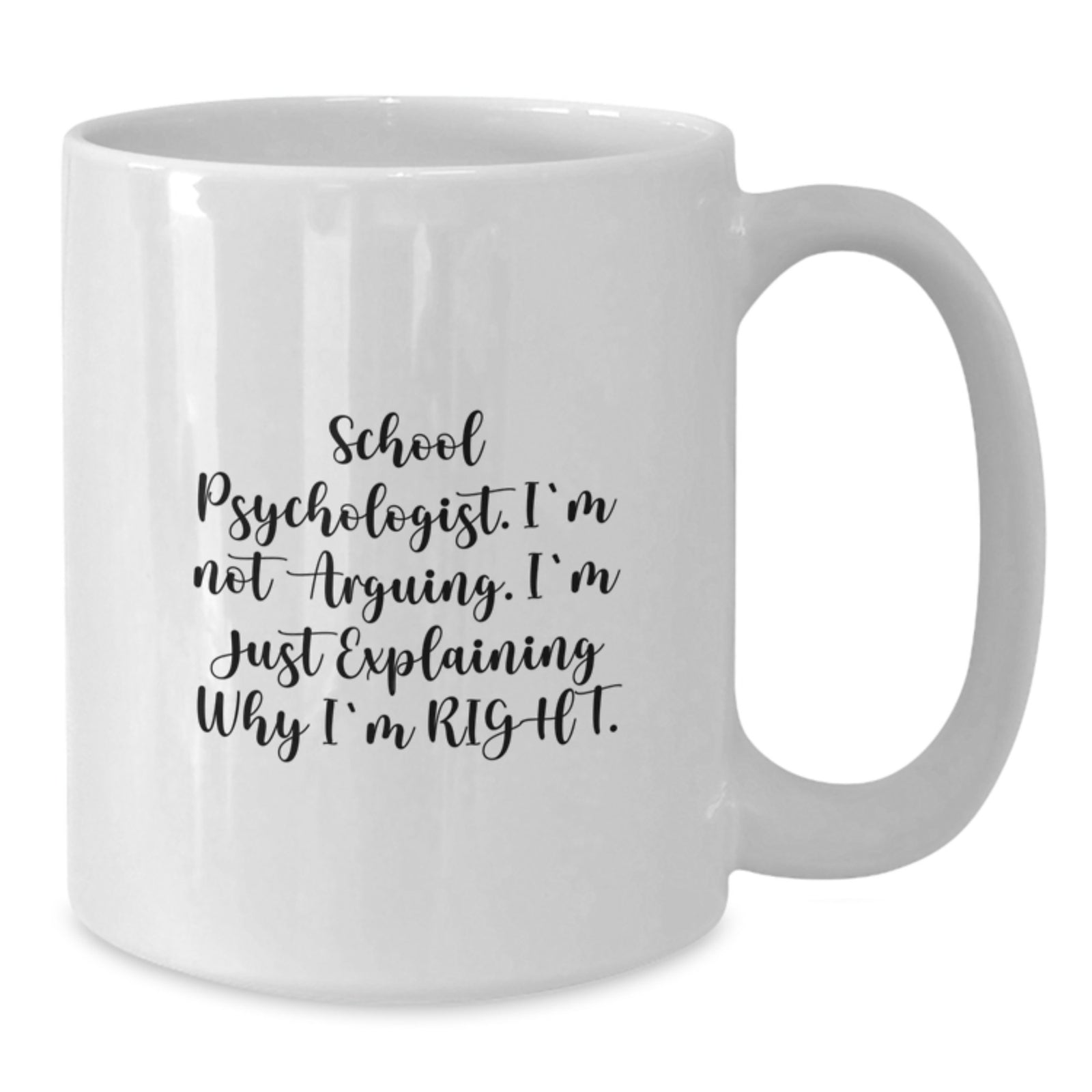 School Psychologist Keepsake White Mug for Him Christmas Gift - Additional