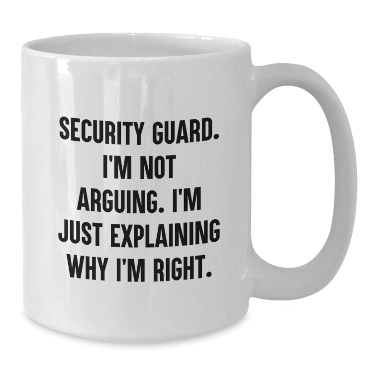 Birthday Gift for Her Security Guard Mug – Keepsake White Coffee Mug - Additional