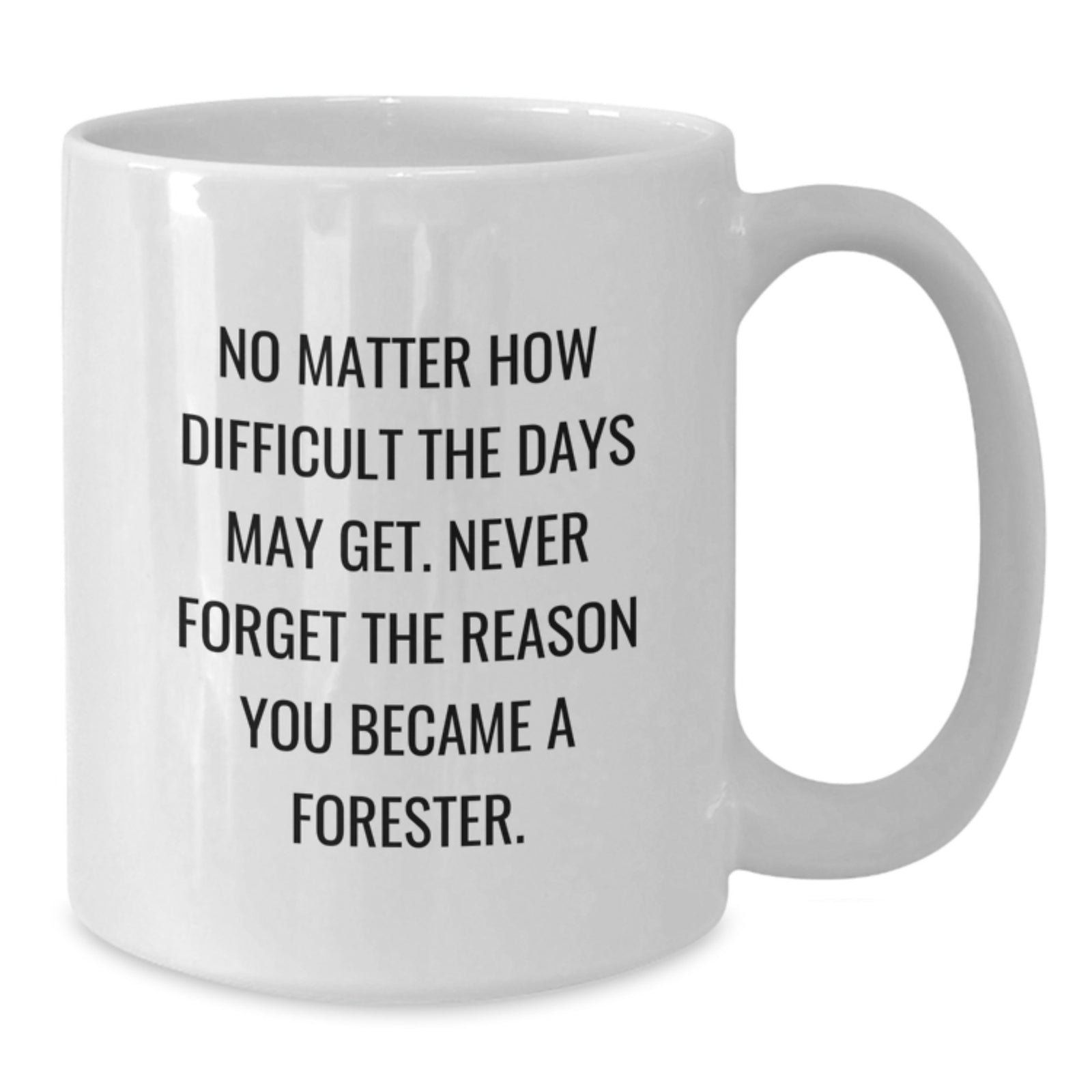 Funny Forester Gifts, White Coffee Mug with Inspirational Quote, Gifts from Friends for Forester, Graduation Unique Gifts - Additional