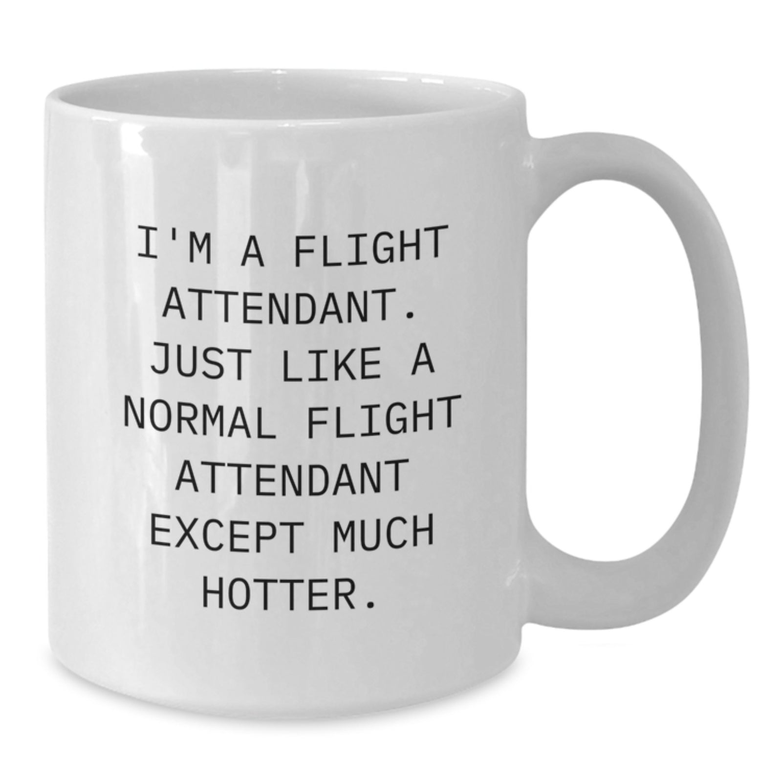 Funny Flight Attendant Gifts from Men to Women, White Coffee Mug for Christmas Unique Presents - Additional