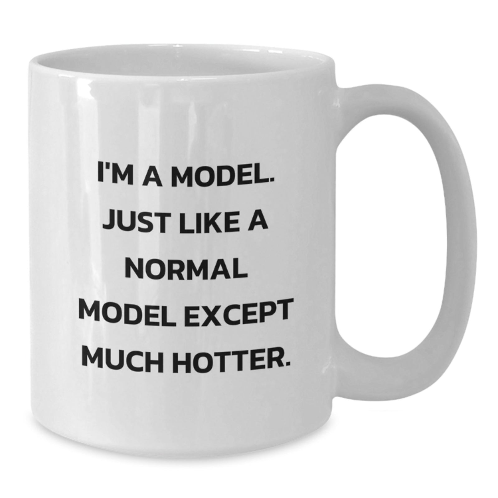 Funny Model White Coffee Mug Gifts for Model Friends, Christmas Unique Gifts from Friends - Additional