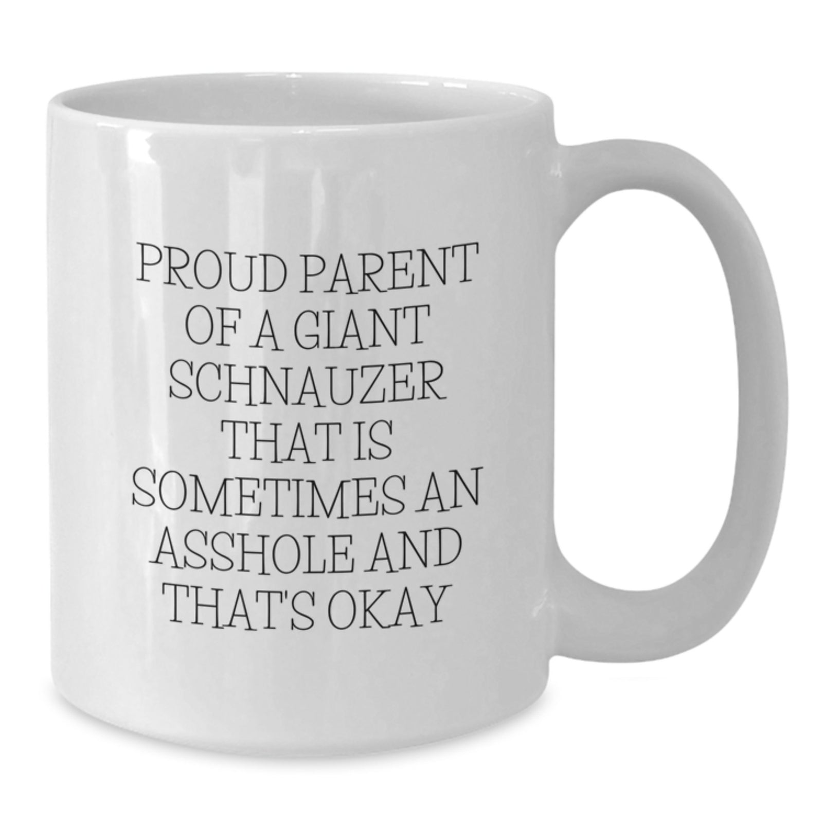 Giant Schnauzer Dog Lover Gifts - Proud Parent Ceramic White Coffee Mug for Men Graduation Unique Gifts from Family - Additional
