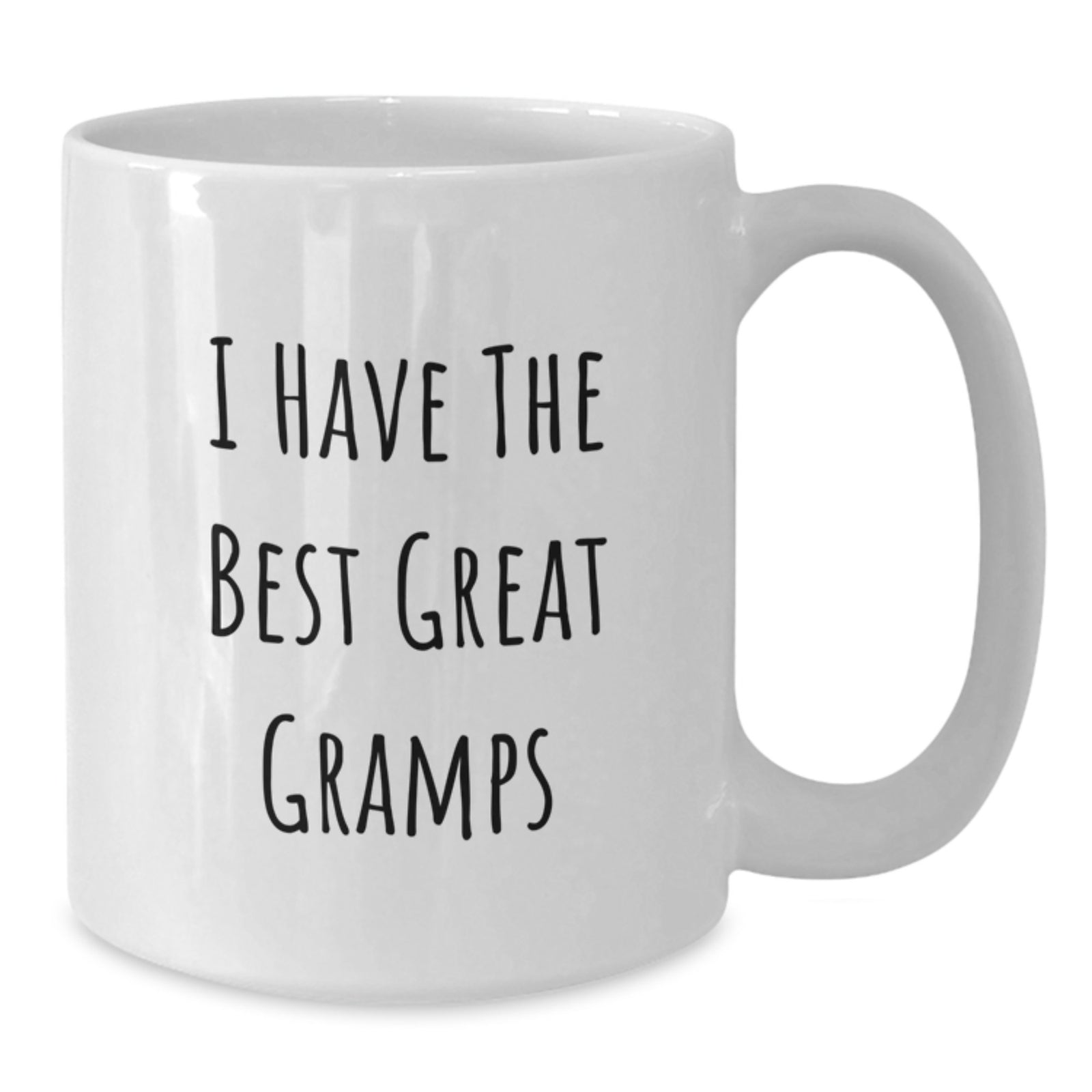 Funny Gramps Gifts from Family for Gramps - I Have The Best Great Gramps - White Coffee Mug - Additional