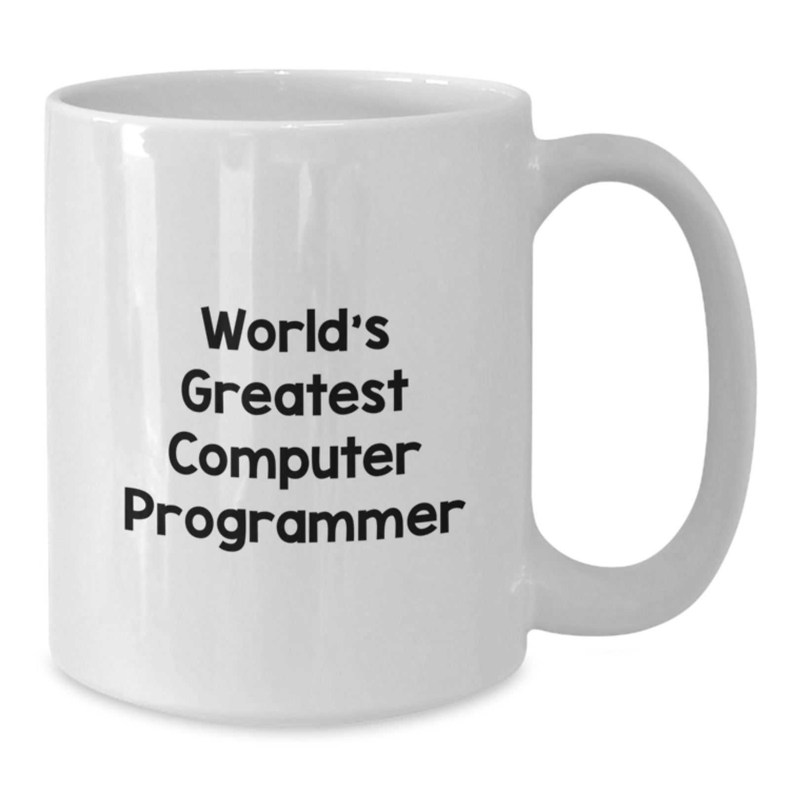 Funny 'The World's Greatest' Computer Programmer White Coffee Mug Gifts for Him from Friends or Family Birthday Unique Gift - Additional