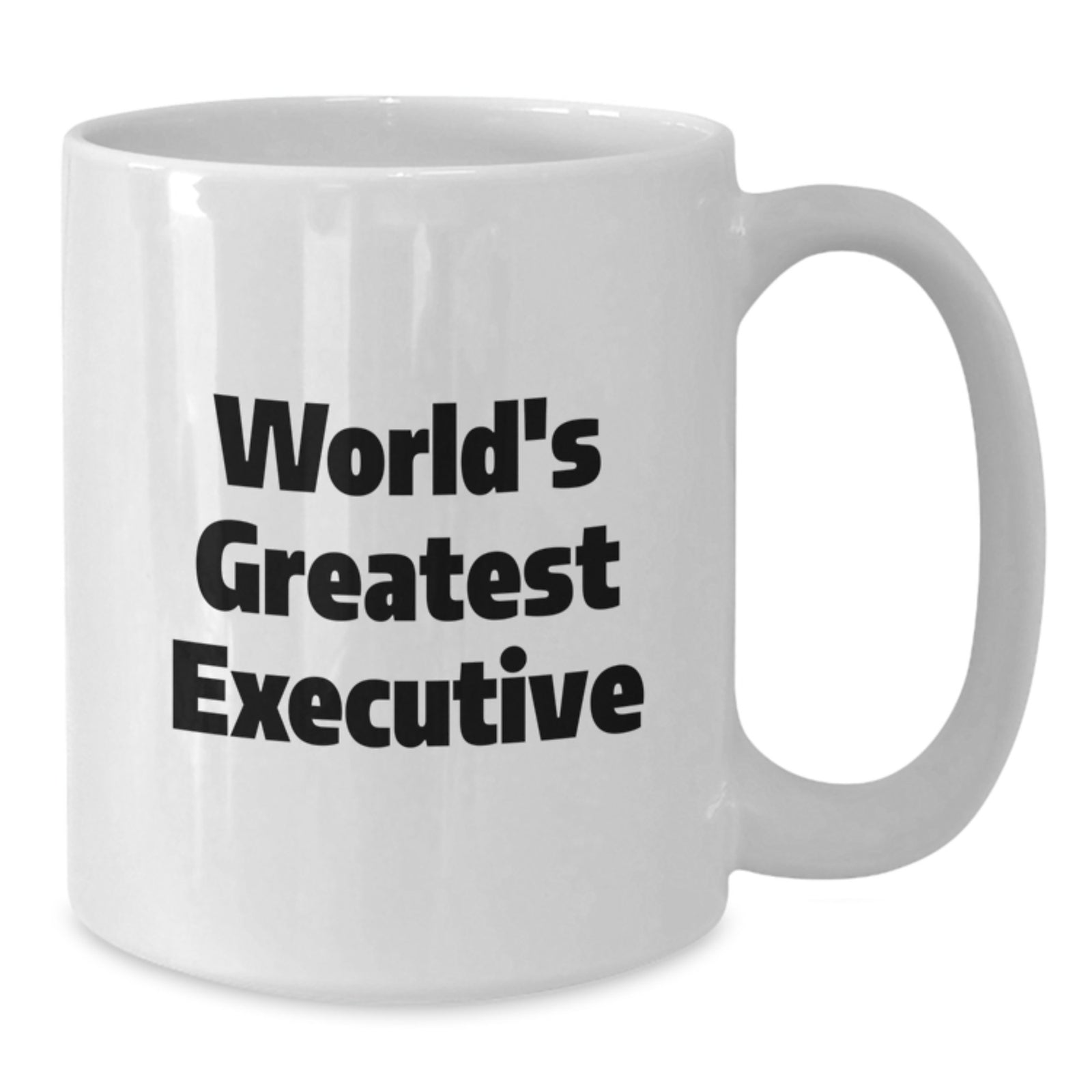 Funny World's Greatest Executive Gifts for Men, White Coffee Mug, Birthday Unique Executives - Additional
