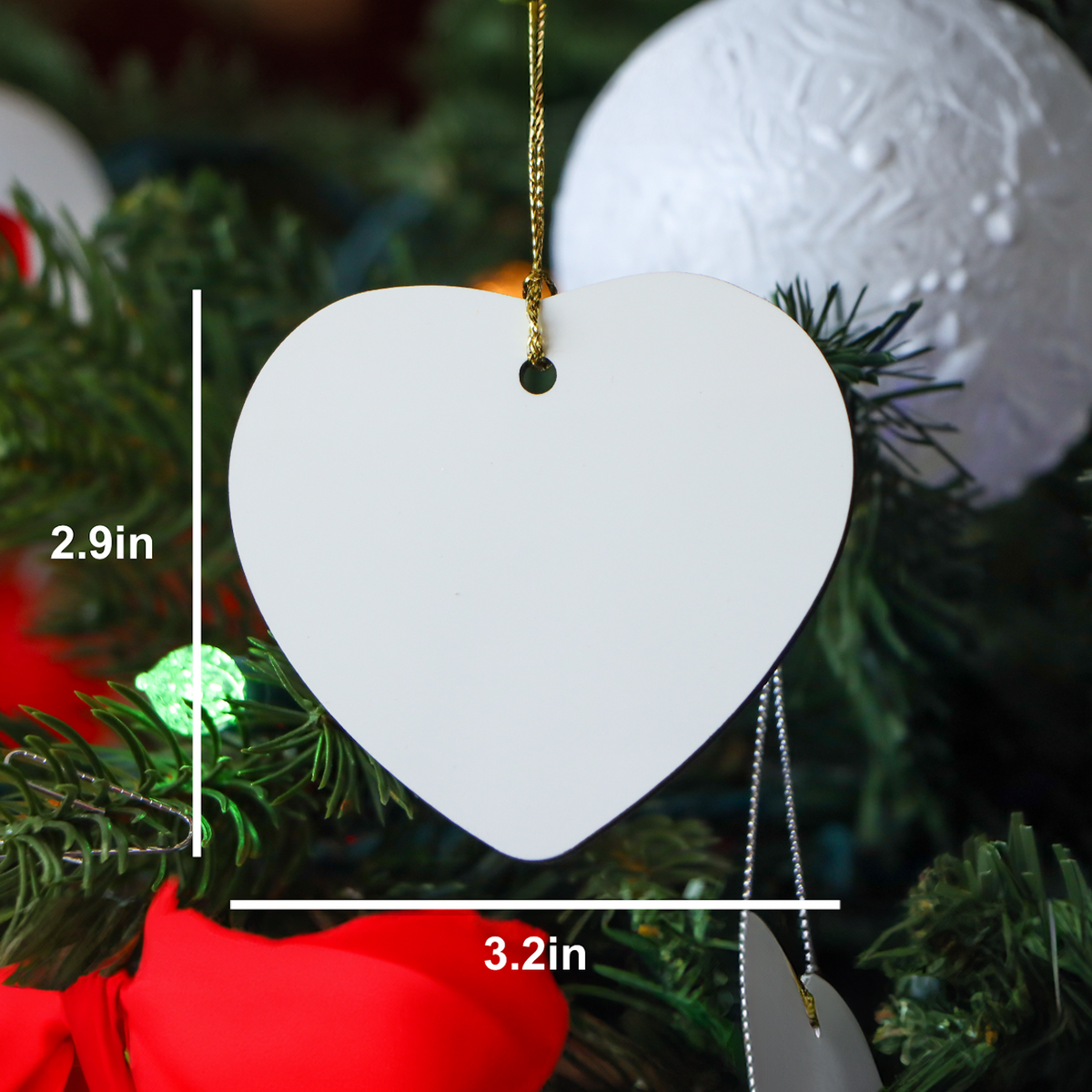 Crane Operator Heart Ornament, I'm Not Arguing. I'm Just Explaining Why I'm Right. Funny Gift for Christmas - Image 2