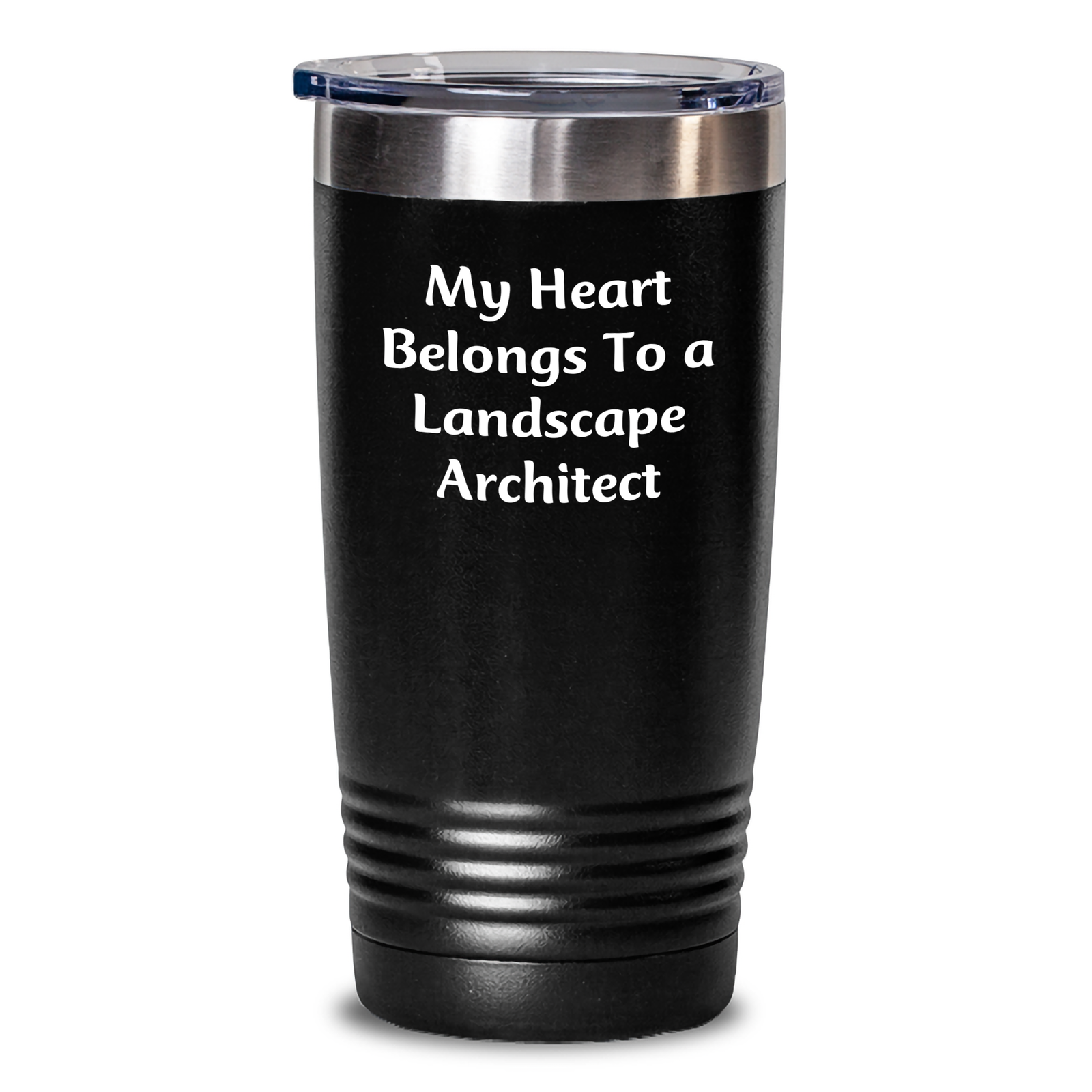Funny Landscape Architect Gifts from Men to Landscape Architects - 'My Heart Belongs To A Landscape Architect' Tumbler for Father's Day - Main