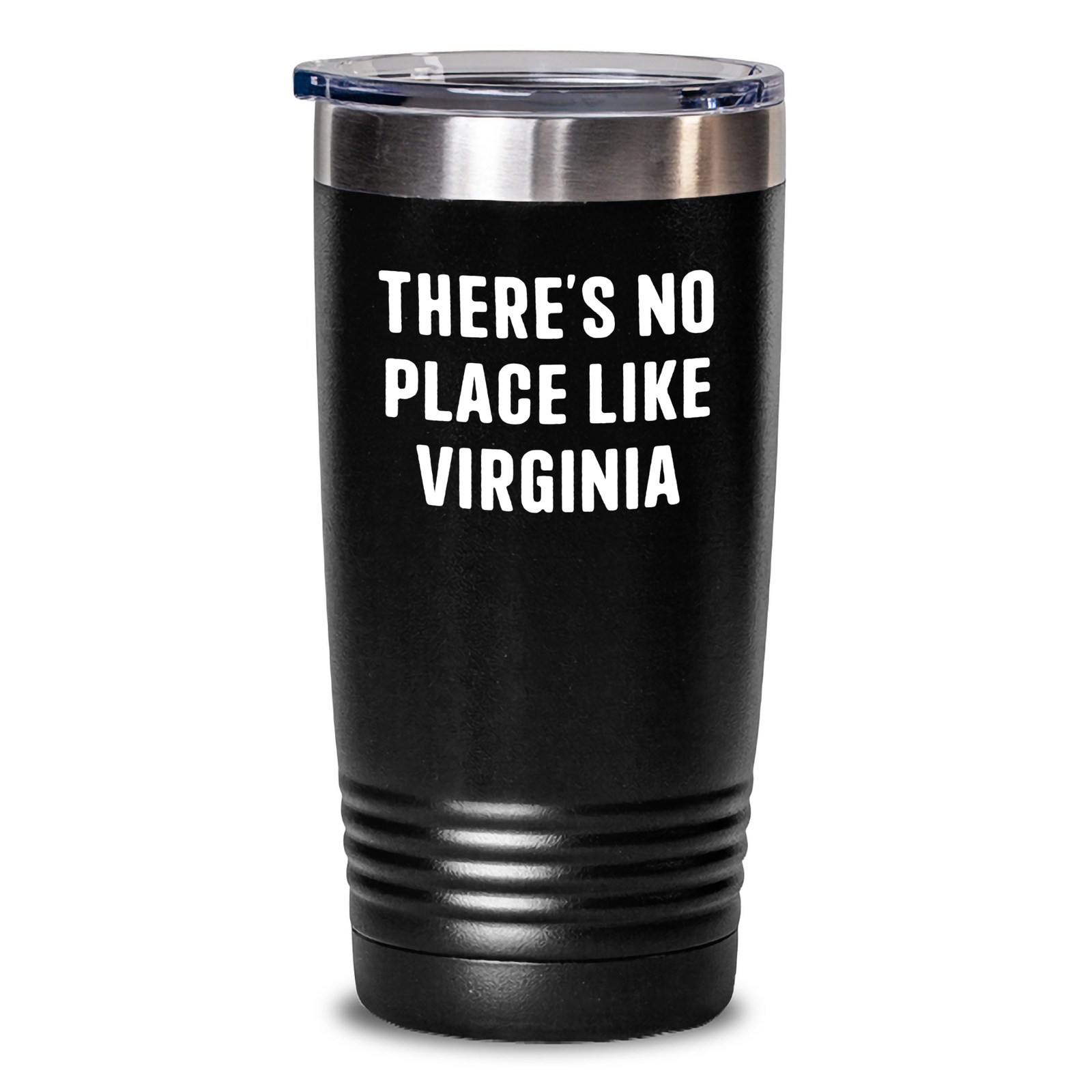 Virginia Gifts, Unique Father's Day Presents from Friends to Men, 'There's No Place Like Virginia' Tumbler, 20oz or 30oz Capacity, Stainless Steel/Powder Coating - Main